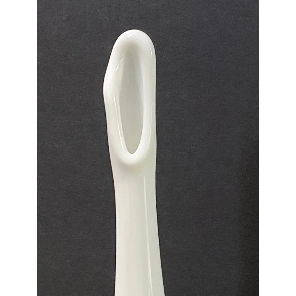 Vintage Fenton Milk Glass Hobnail Bud Vase White Footed 11 In Mid Century Decor